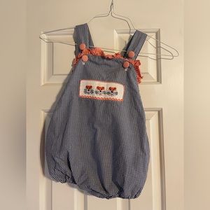 Smocked Auburn bubble.